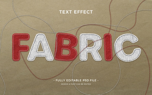 PSD fabric text effect