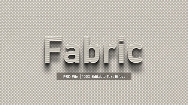 PSD fabric texture editable custom style font effect