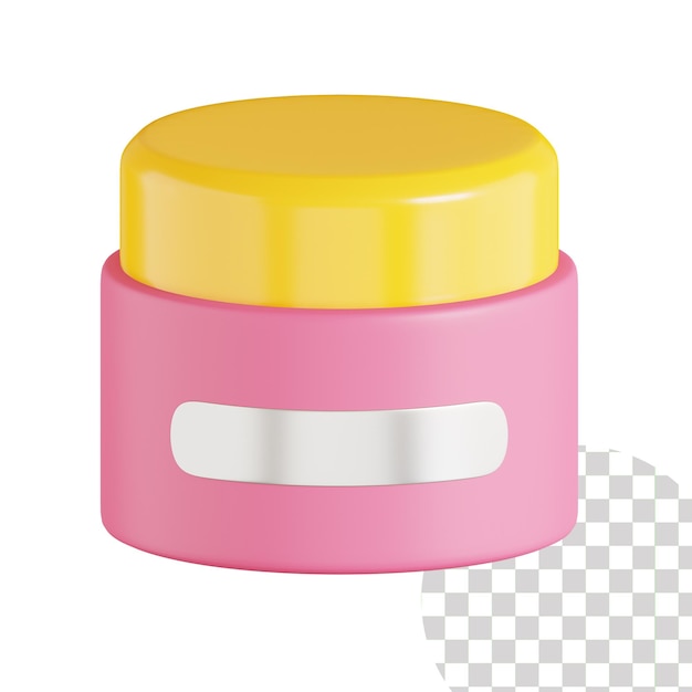 PSD face cream 3d icon