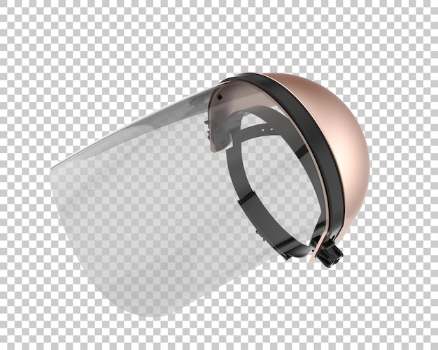 Face mask isolated on transparent background 3d rendering illustration