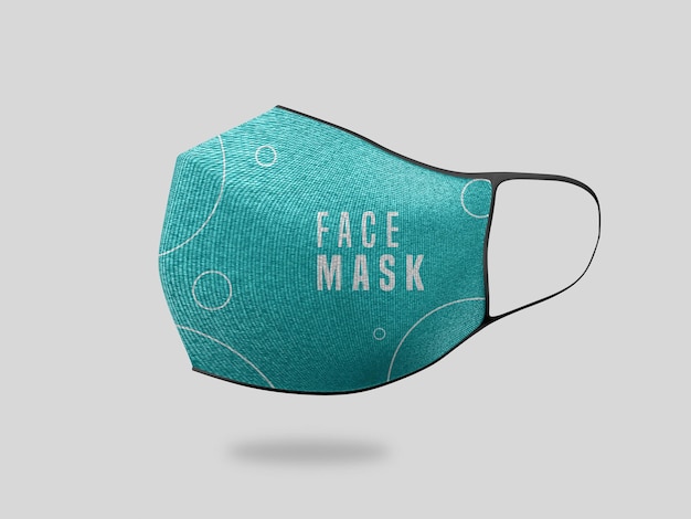 PSD face mask mockup