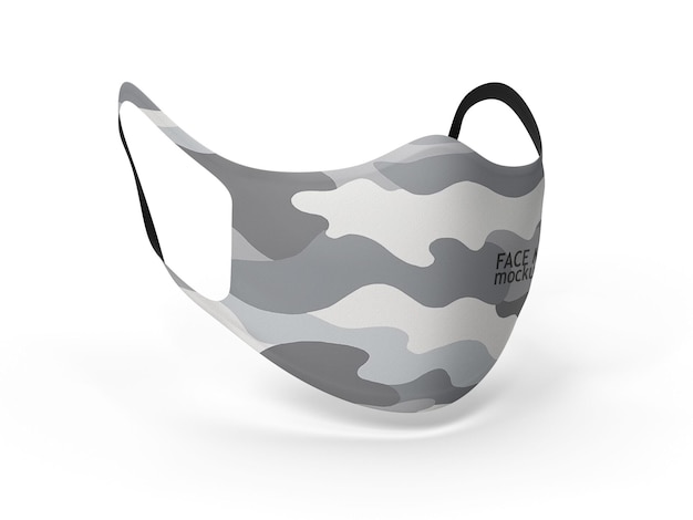 PSD maschera per il viso mockup