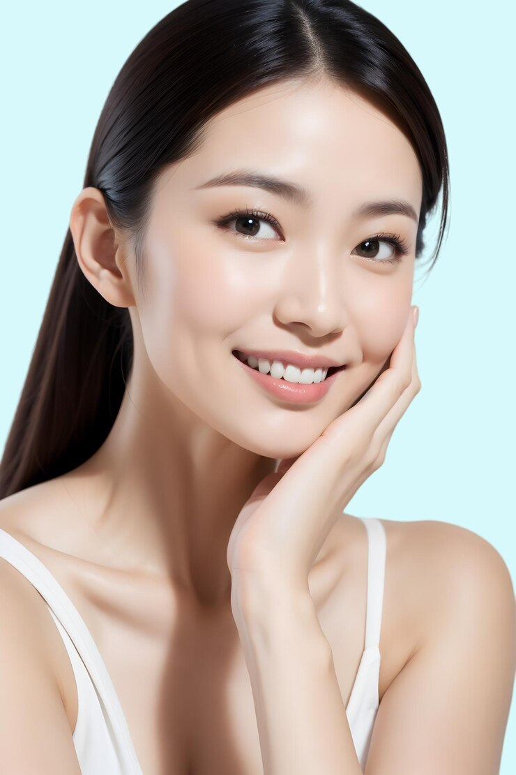 顔のモデル 自然の美しさ