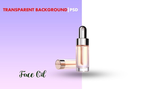 Face oil transparent background psd