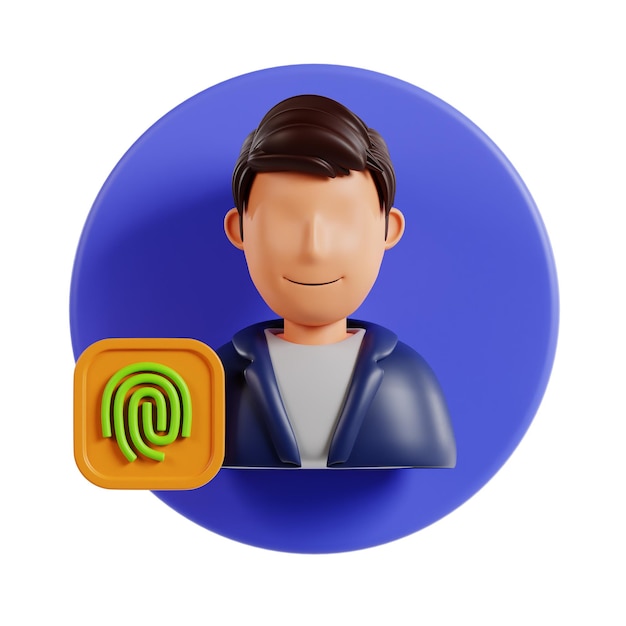 Распознавание лиц 3d icon биометрическая технология распознавания подходит для ui ux web mobile