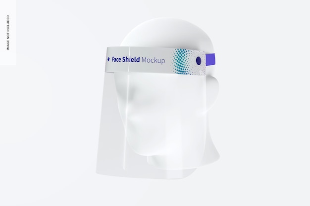 Face Shield with Head Mockup