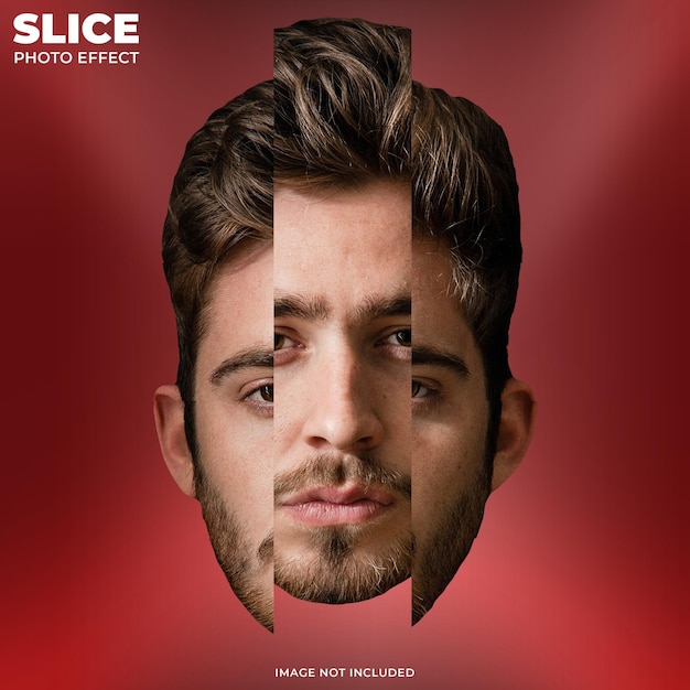 PSD face slice effect template