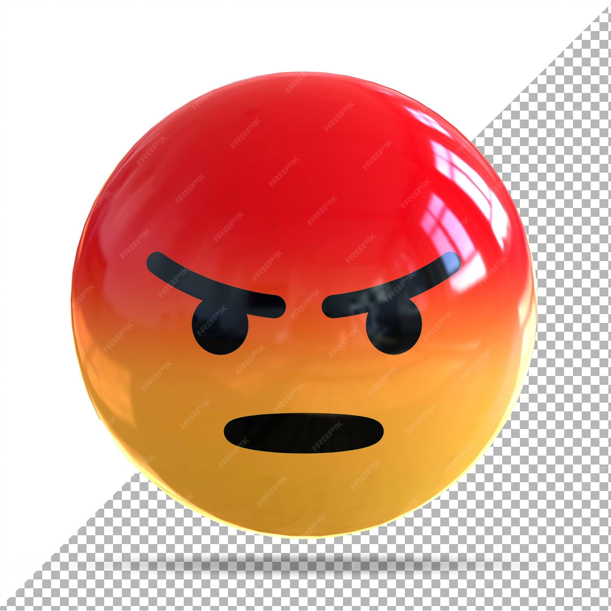 Premium PSD  Emoji sad 3d on facebook social media