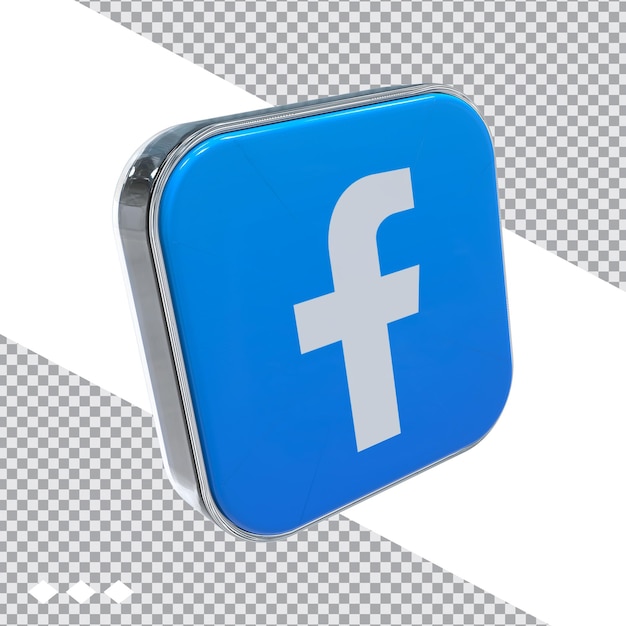 Значок facebook 3d new stlye