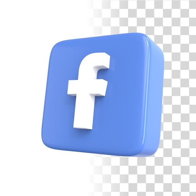 PSD facebook 3d icon