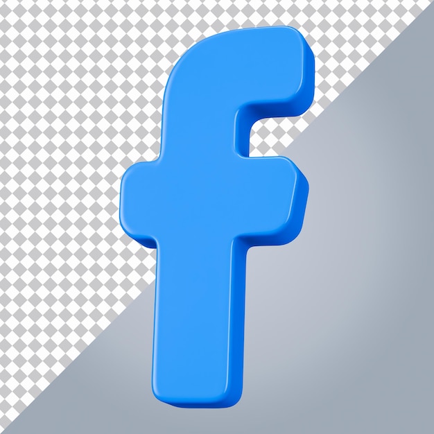 Icona facebook 3d