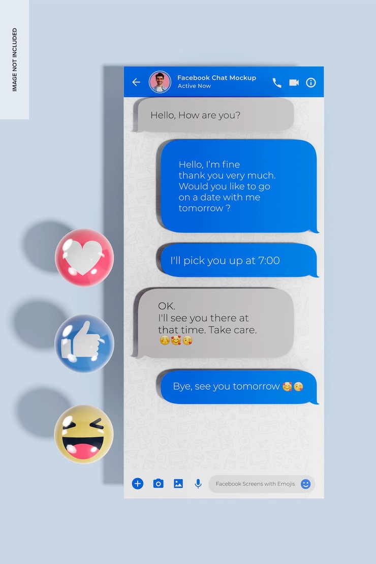 PSD facebook chat mockup 02