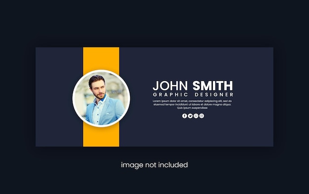 Facebook cover art design template