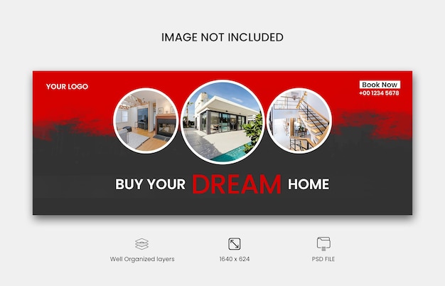 Facebook cover design for real estate business