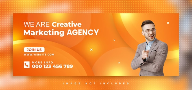 Facebook cover design til digitalt marketingbureau