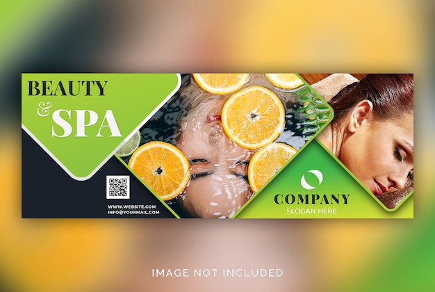 PSD facebook cover or header template. beauty spa design