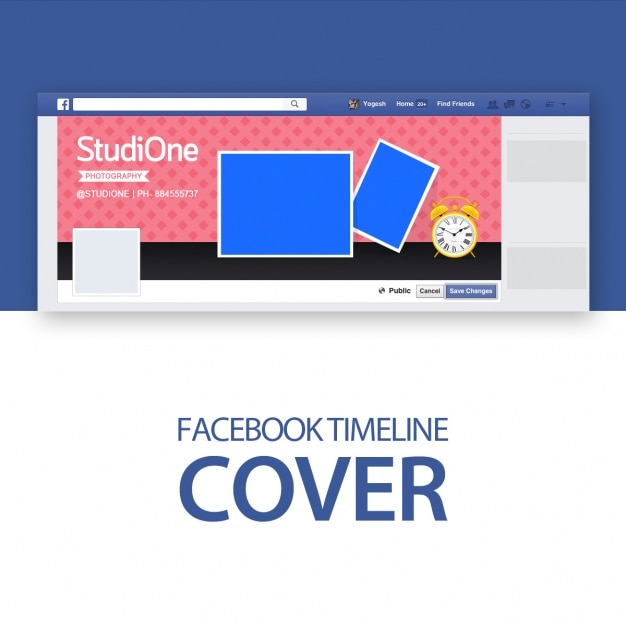 PSD facebook-cover sjabloon