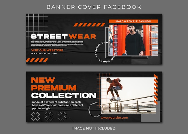 PSD facebook cover urban fashion streetwear template