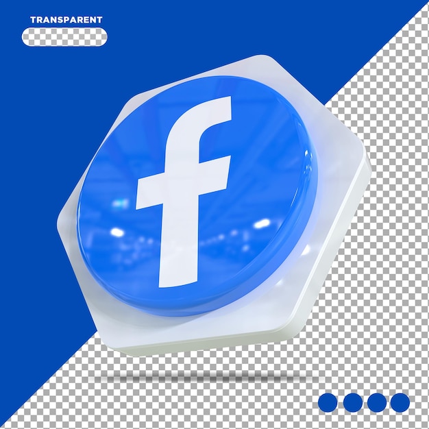 Facebookアイコンソーシャルメディア3dコンセプト