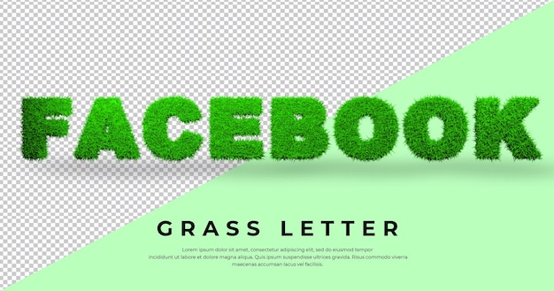 Lettera di facebook in blender