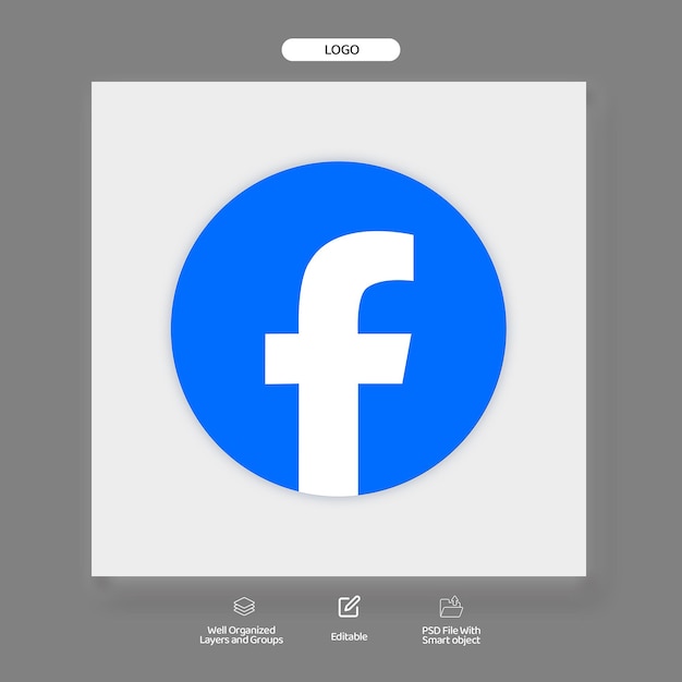 PSD フェイスブックのロゴ