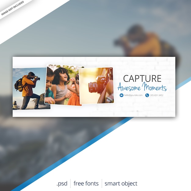 PSD facebookの写真facebookのタイムラインカバー