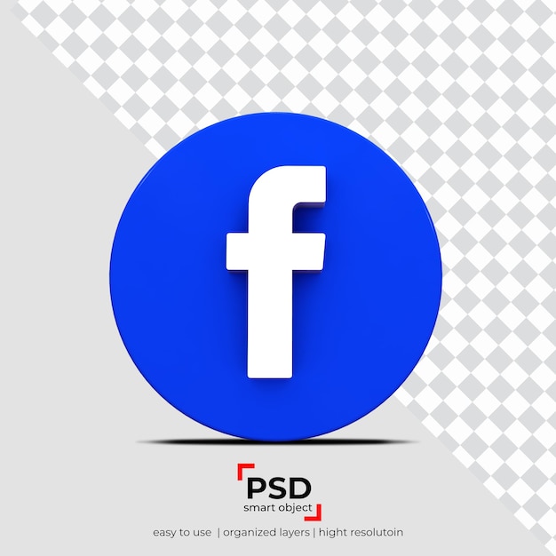 PSD facebook przezroczystość tła aplikacji widoku z przodu i obiektów pływających
