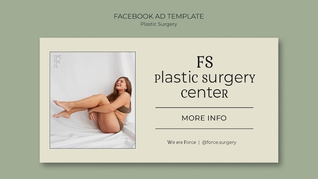 PSD facebook-sjabloon voor plastische chirurgie