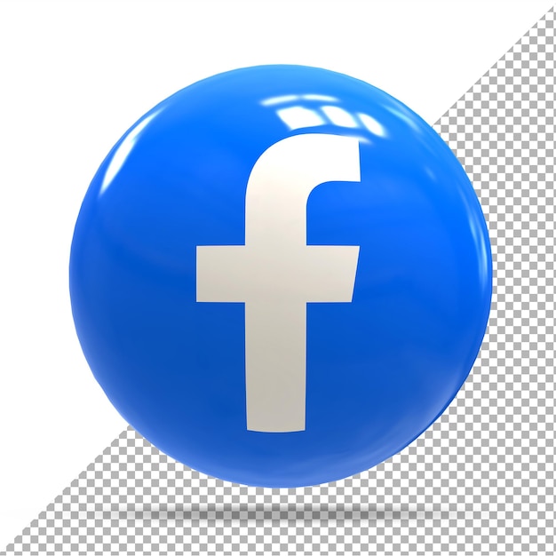 PSD facebookソーシャルメディアの3dバルーンスタイル