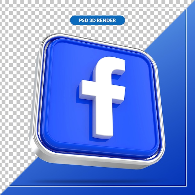 Stili 3d dei social media di facebook