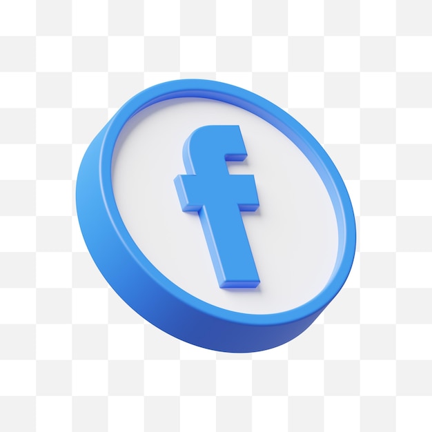 Facebook sociale media icoon 3d