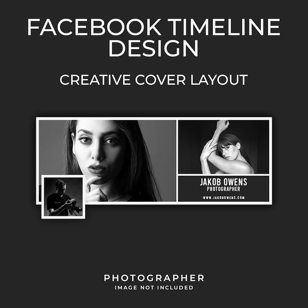 PSD Дизайн обложки facebook график
