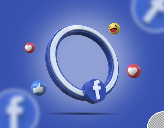 Facebook volger op sociale media met frame