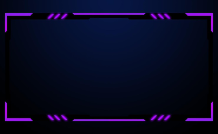PSD facecam overlay illustration for streamer
