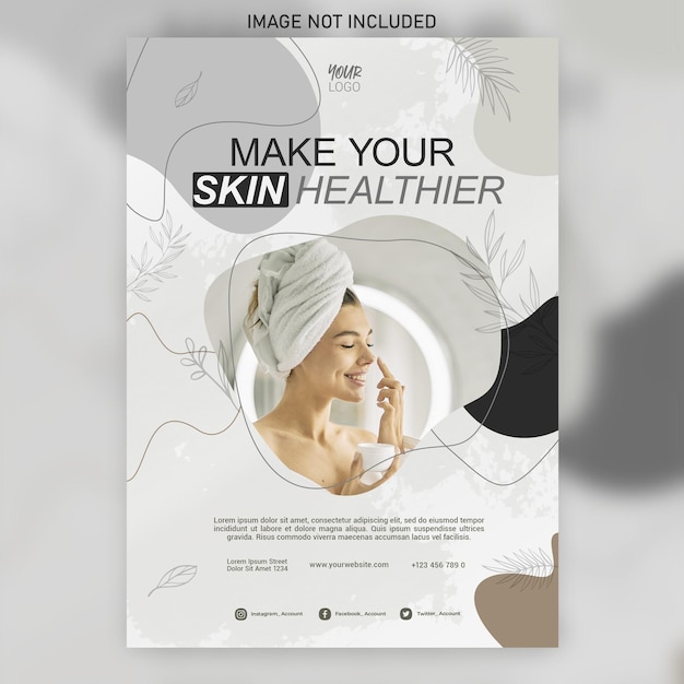 facial treatment flyer template
