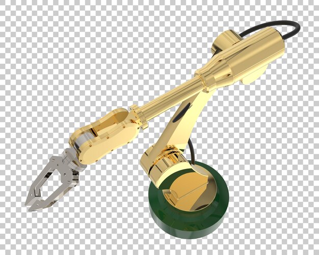 factory robot on transparent background 3d rendering illustration