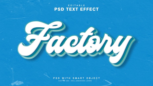 Factory text effect