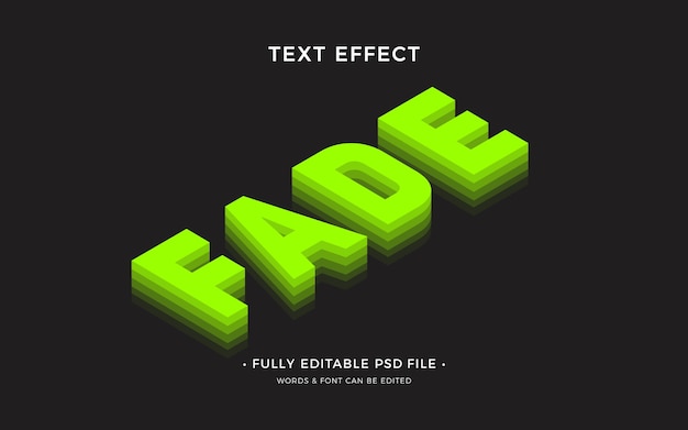 PSD fade out text effect design