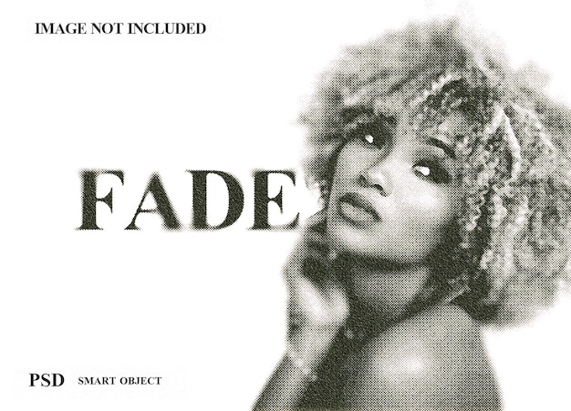 PSD faded fade photo effect