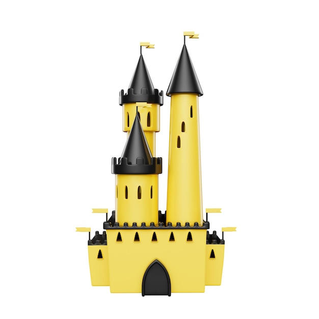 PSD fairytale icons 3d illustration