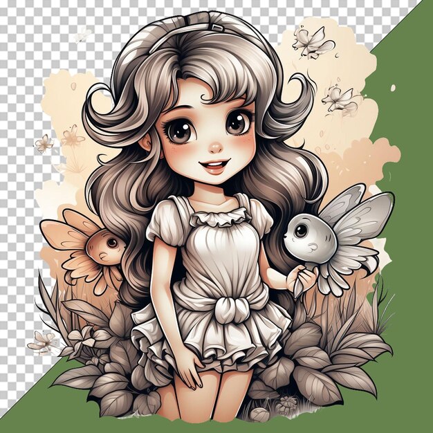 PSD fairytale png illustraties