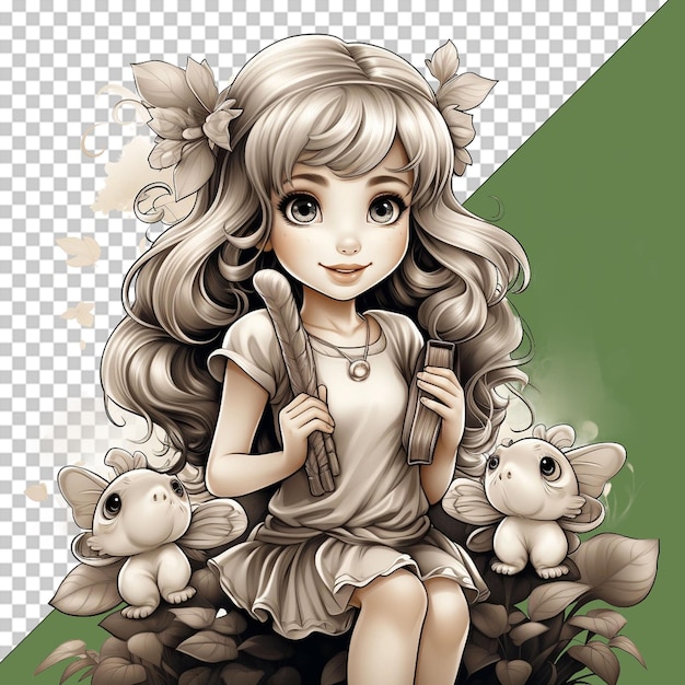 PSD fairytale png illustrations