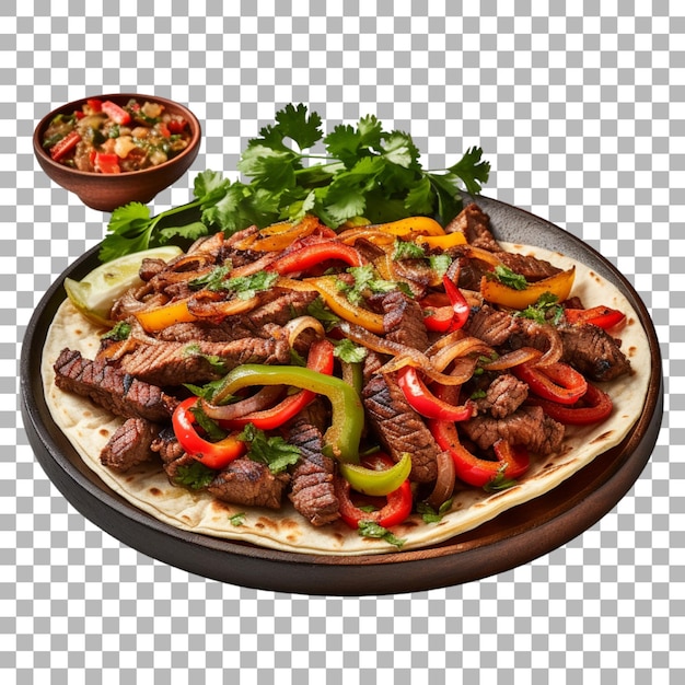 PSD fajitas on transparent background