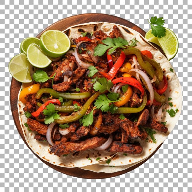 PSD fajitas on transparent background