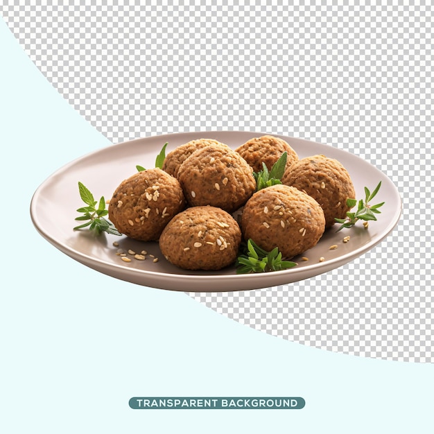 Falafel on plate