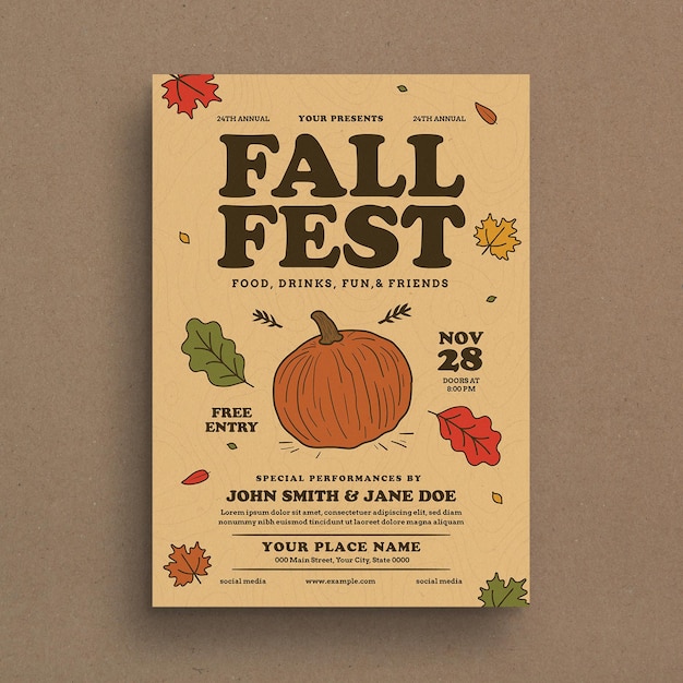 PSD fall festival event flyer