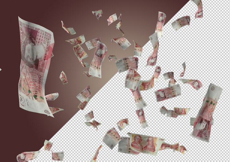 Falling Founds. Deszcz Z Funtowych Banknotów