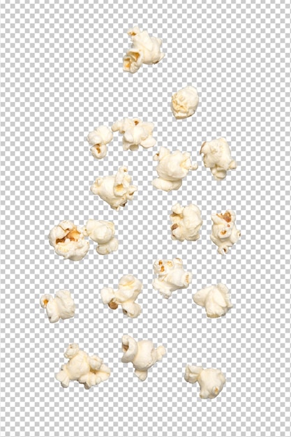 Falling popcorn cutout Psd file