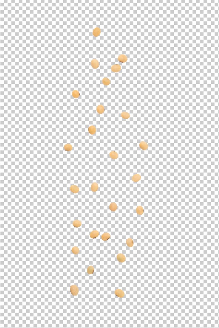 PSD falling soybeans cutout psd file