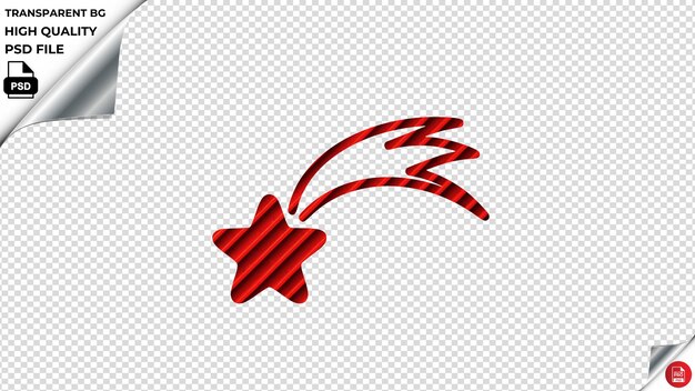 PSD falling star vector icon red striped tile psd transparent